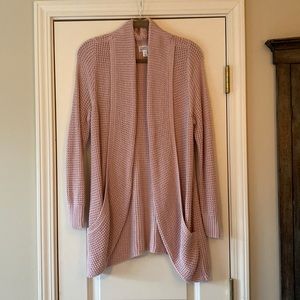 Light Pink Knit Cardigan - with pockets!